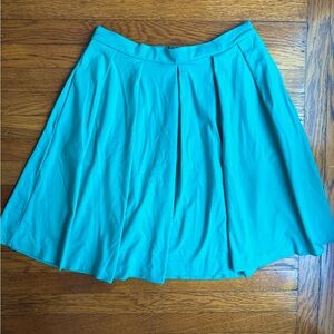 Cynthia Rowley Green Pleated Midi Skirt with Pockets Size Small